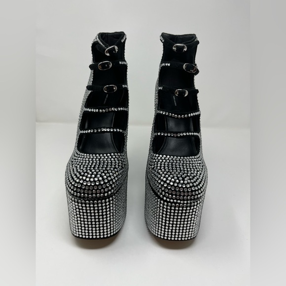 $650 MRSP | Marc Jacobs - The Rhinestone Kiki Ankle Boot | Black/Crystal | EU 40 - Picture 4 of 12